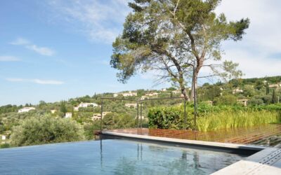 Integrating an infinity pool into a luxury landscape design