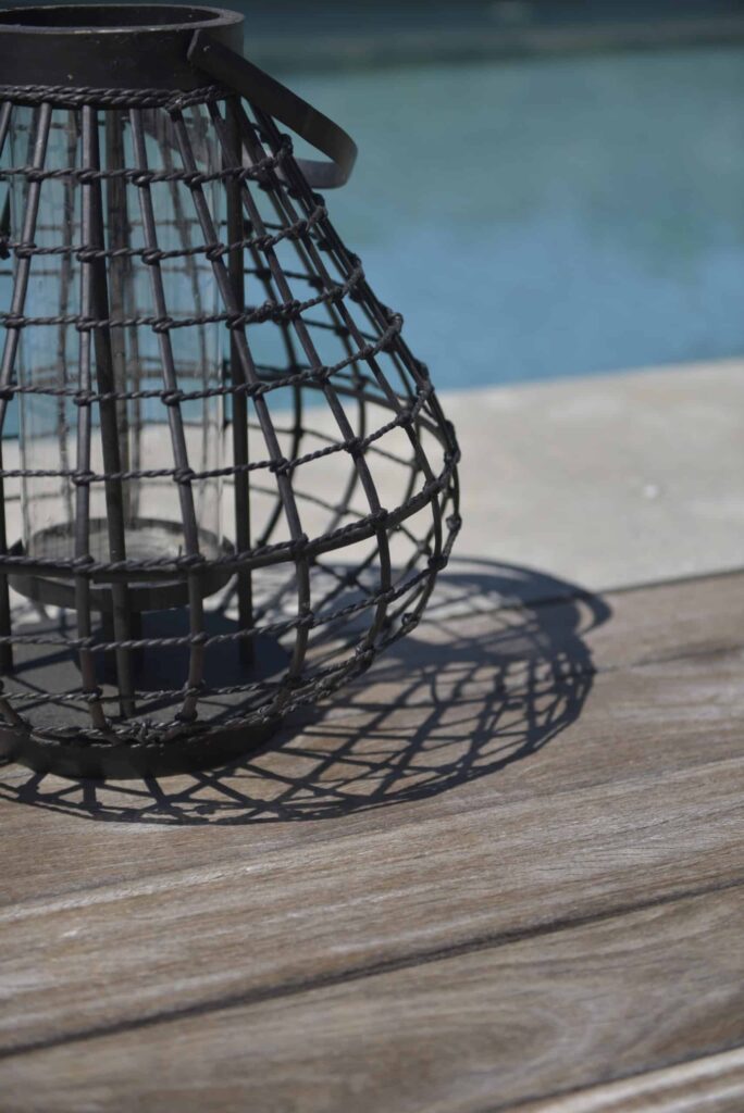 Details of an outdoor lantern