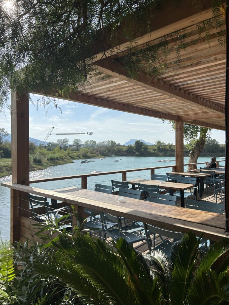Terrace of a restaurant at South Wake Park